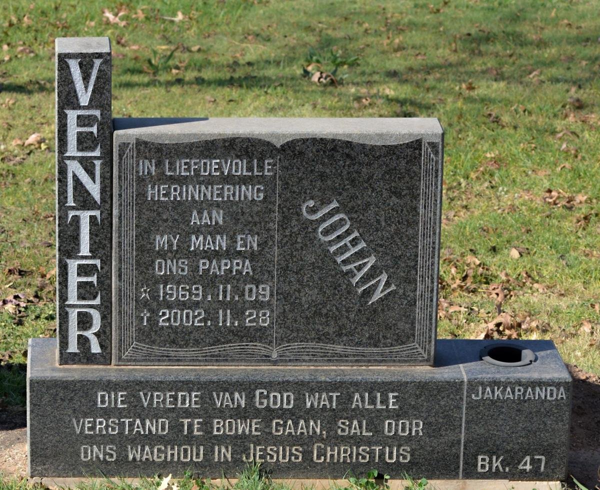 VENTER Johan 1969-2002