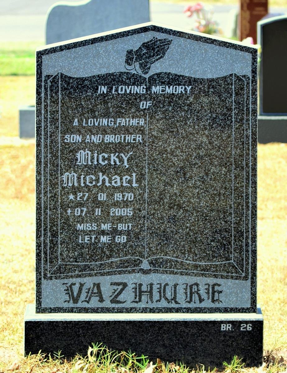 VAZHURE Micky Michael 1970-2005