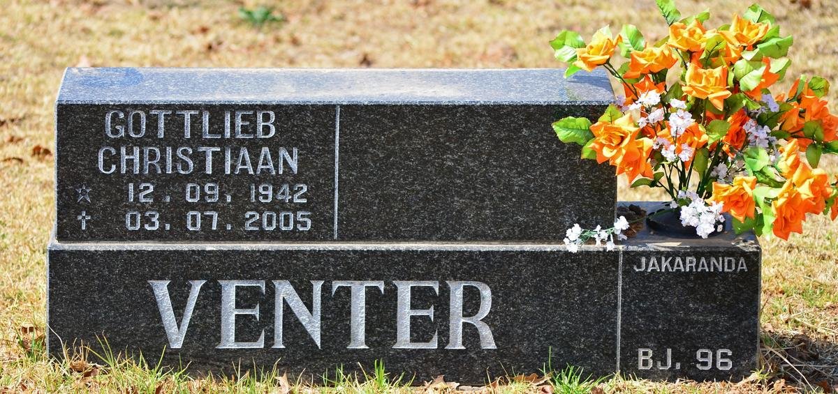VENTER Gottlieb Christiaan 1942-2005