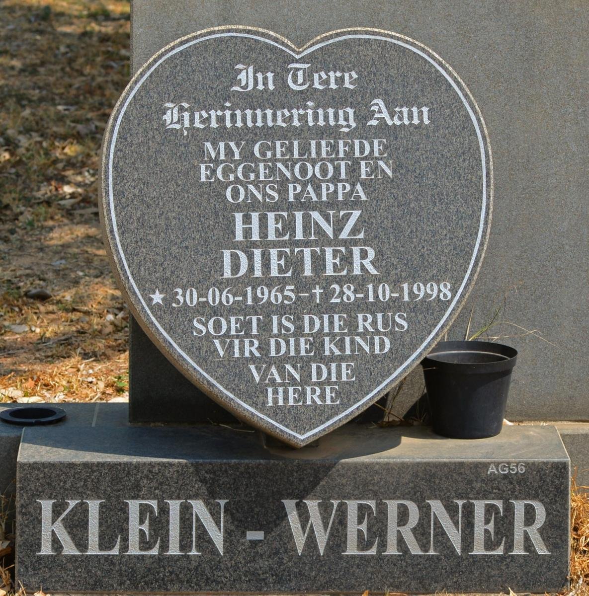 WERNER Heinz Dieter, Klein 1965-1998