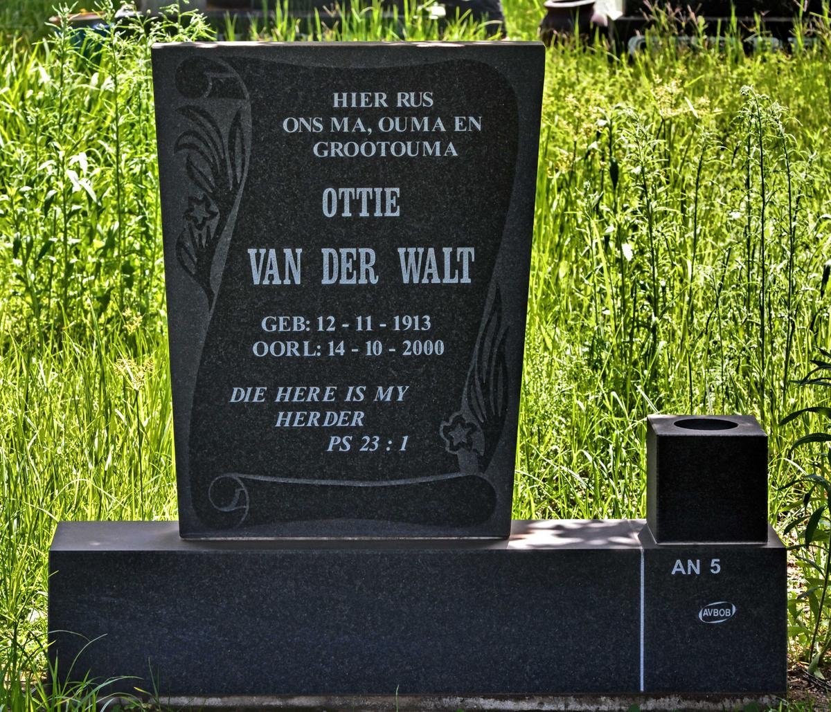 WALT Ottie, van der 1913-2000