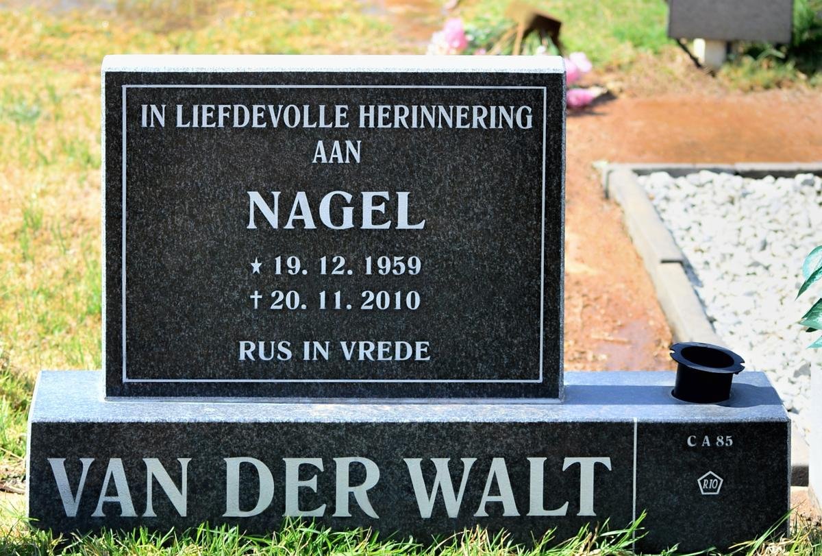 WALT Nagel, van der 1959-2010
