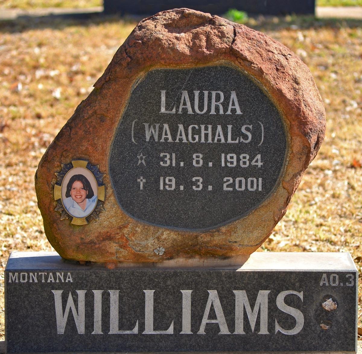 WILLIAMS Laura nee WAAGHALS 1984-2001