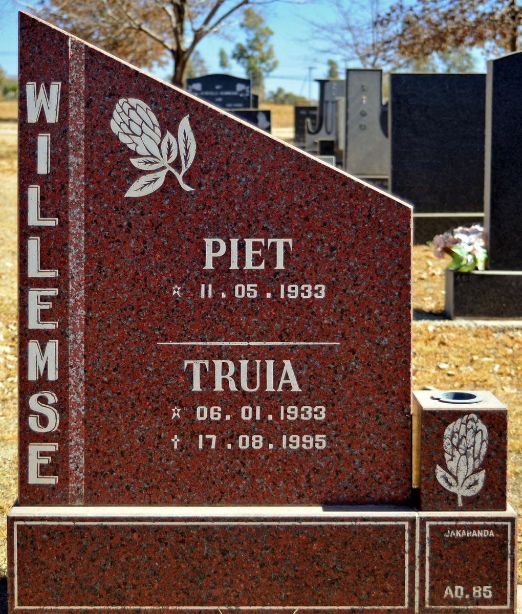 WILLEMSE Piet 1933- &amp; Truia 1933-1995