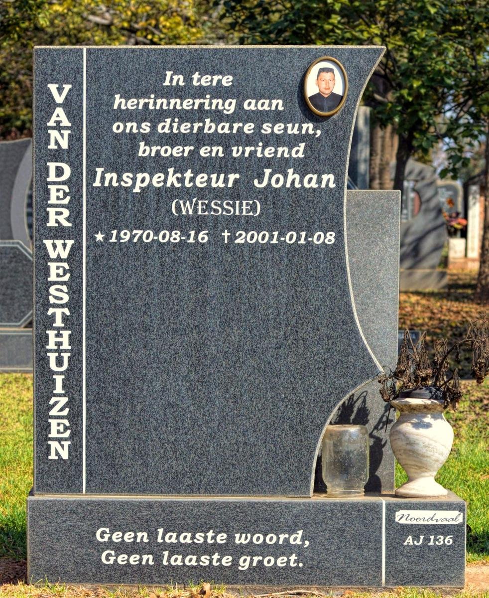 WESTHUIZEN Johan, van der 1970-2001