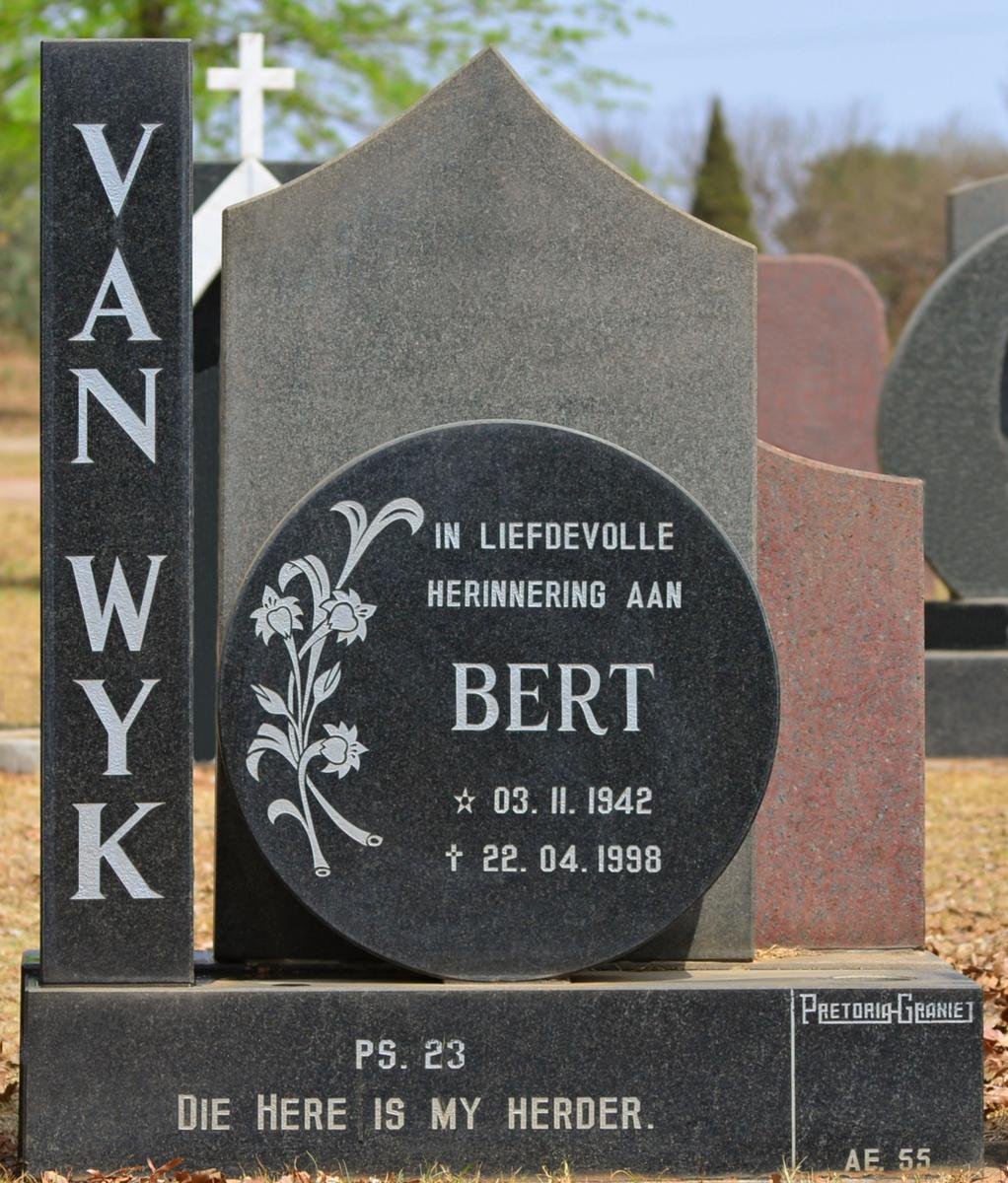 WYK Bert, van 1942-1998
