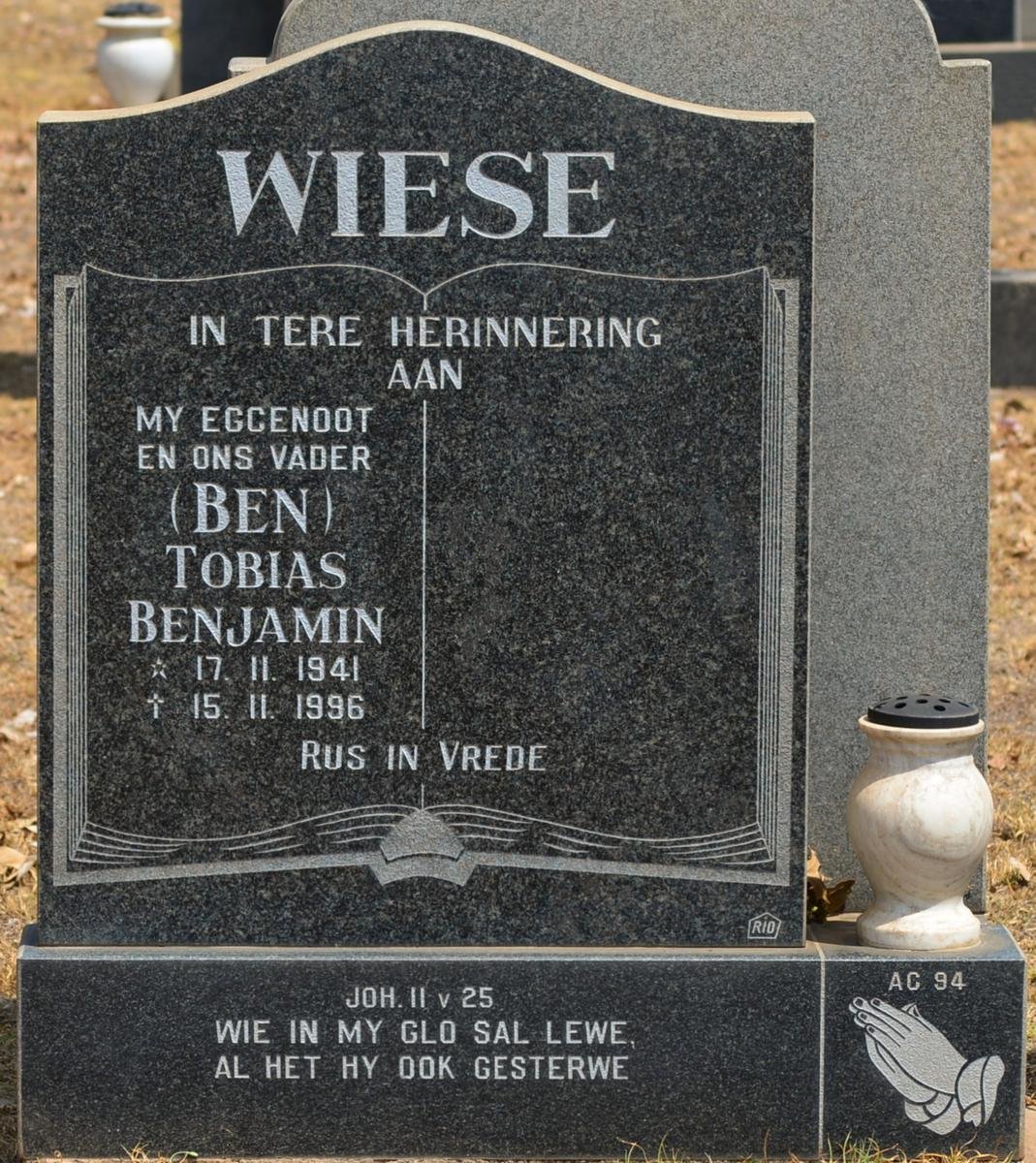 WIESE Tobias Benjamin 1941-1996