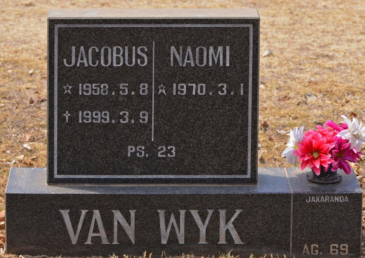 WYK Jacobus, van 1958-1999 &amp; Naomi 1970-