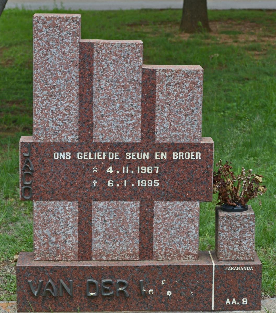 WALT Jaco, van der 1967-1995
