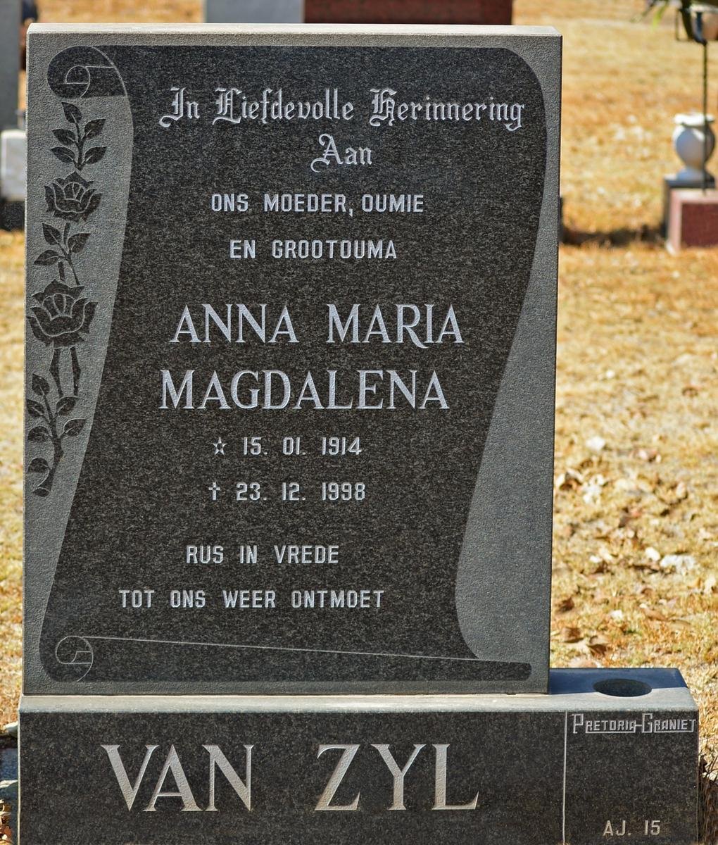 ZYL Anna Maria Magdalena, van 1914-1998