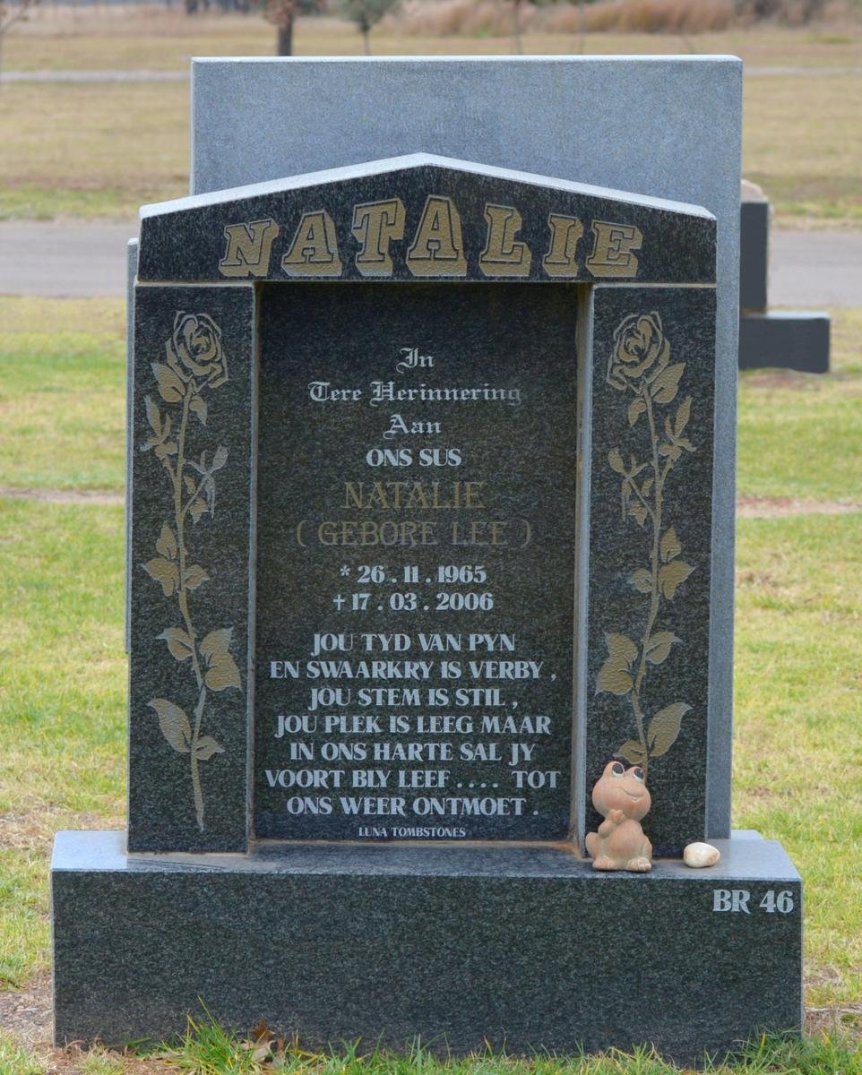 ? Natalie nee LEE 1965-2006