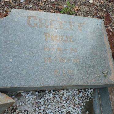 GREEFF Paulie -1966