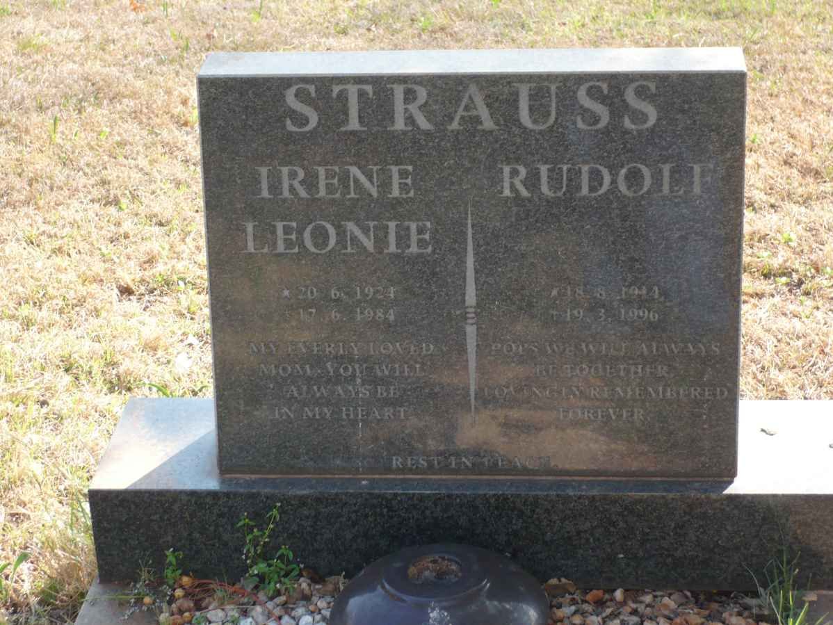 STRAUSS Rudolf 1914-1996 &amp; Irene Leonie 1924-1984