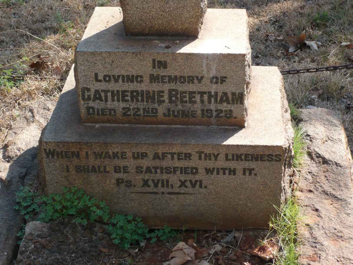 BEETHAM Catherine -1928
