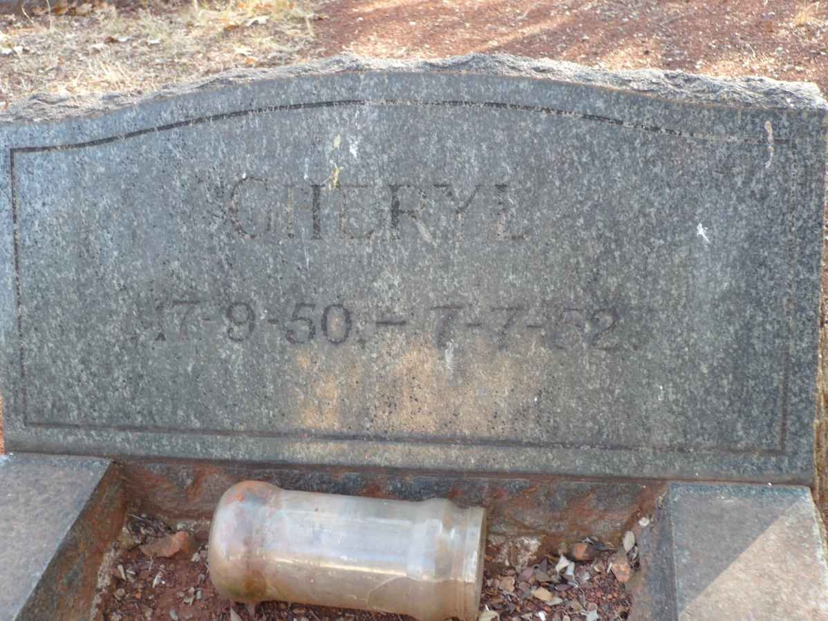 ? Cheryl 1950-1952