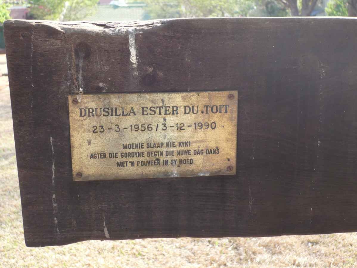 TOIT Drusilla Ester, du 1956-1990