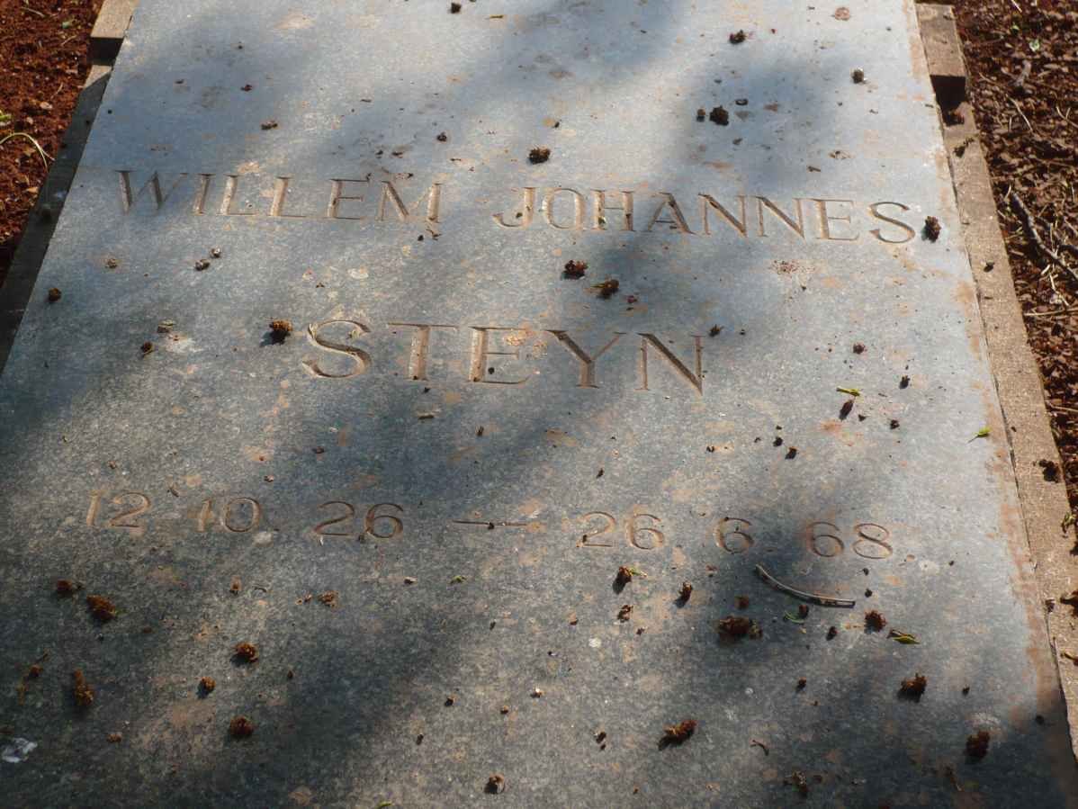 STEYN Willem Johannes 1926-1968
