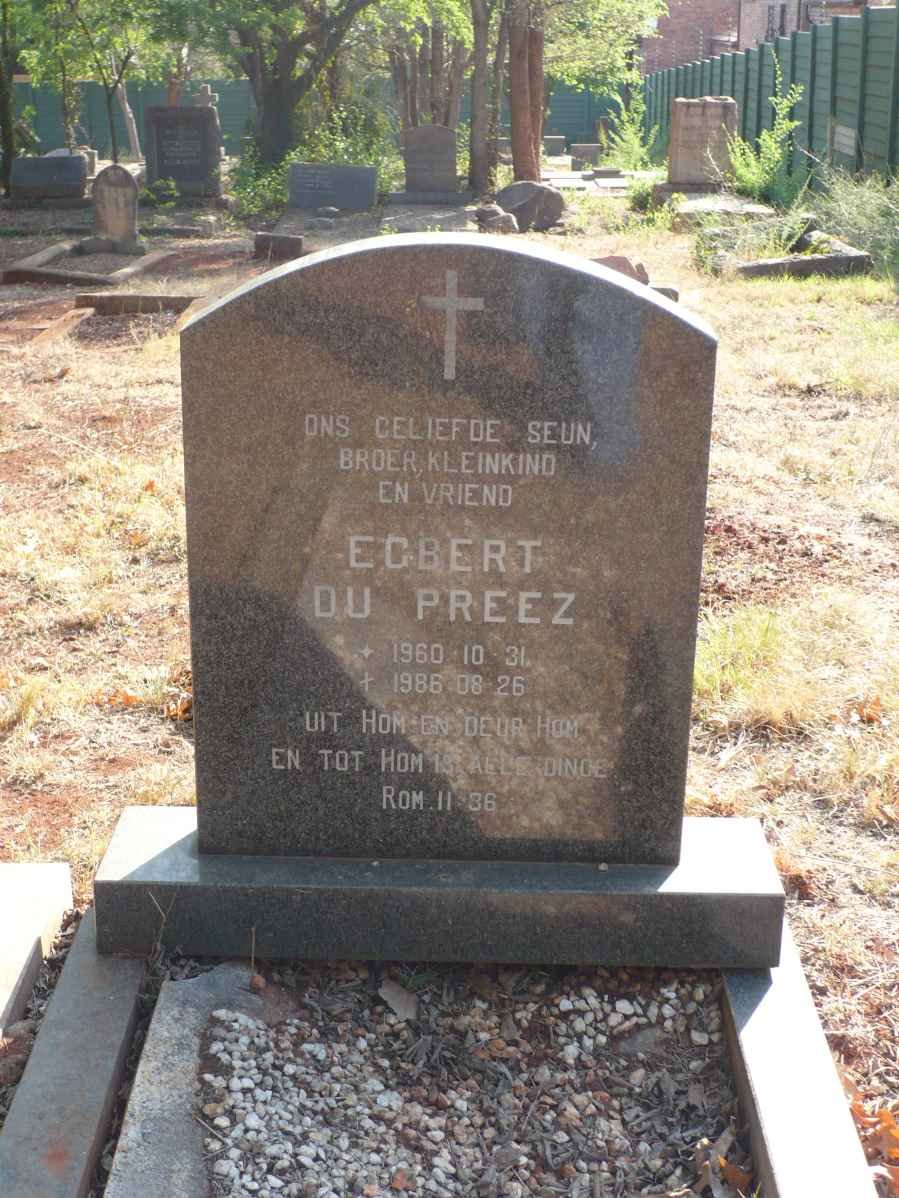PREEZ Egbert, du 1960-1986