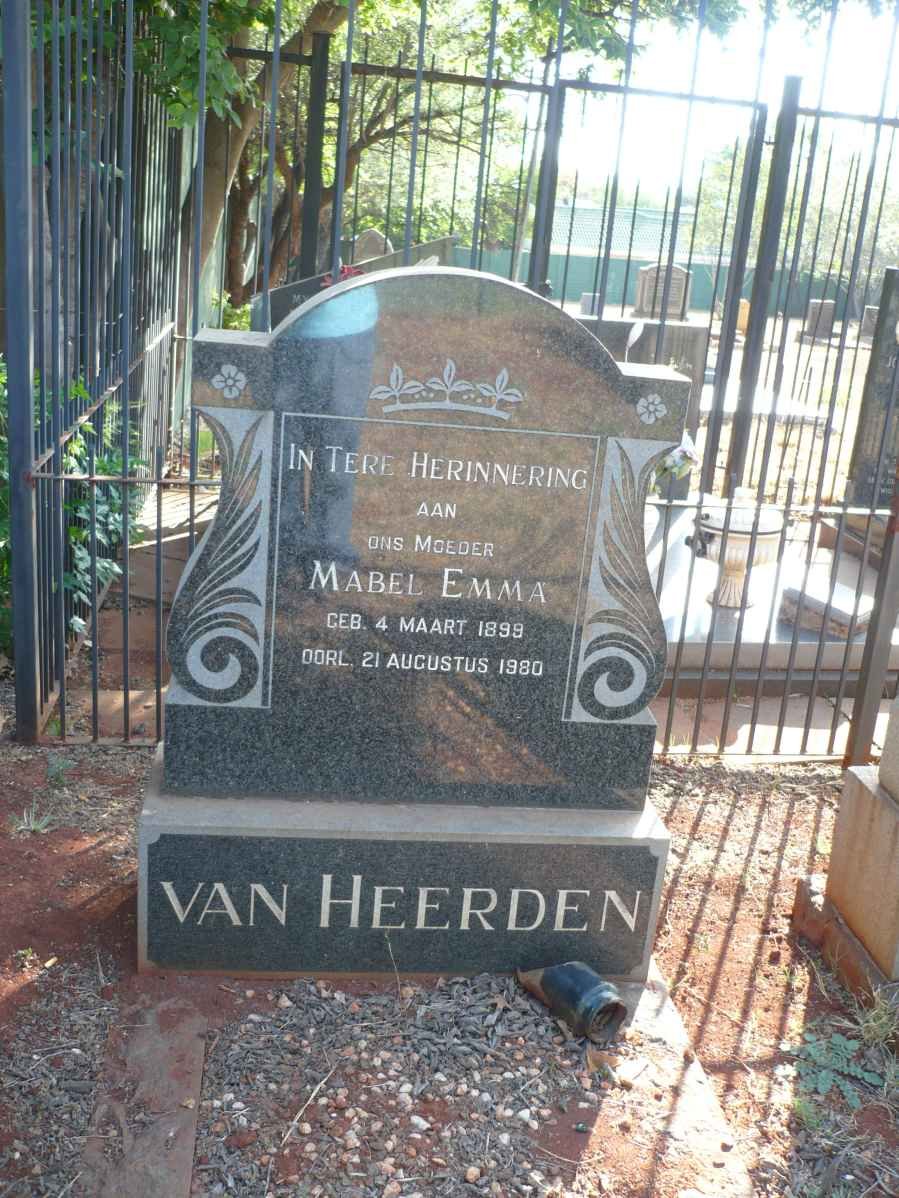 HEERDEN Mabel Emma, van 1899-1980