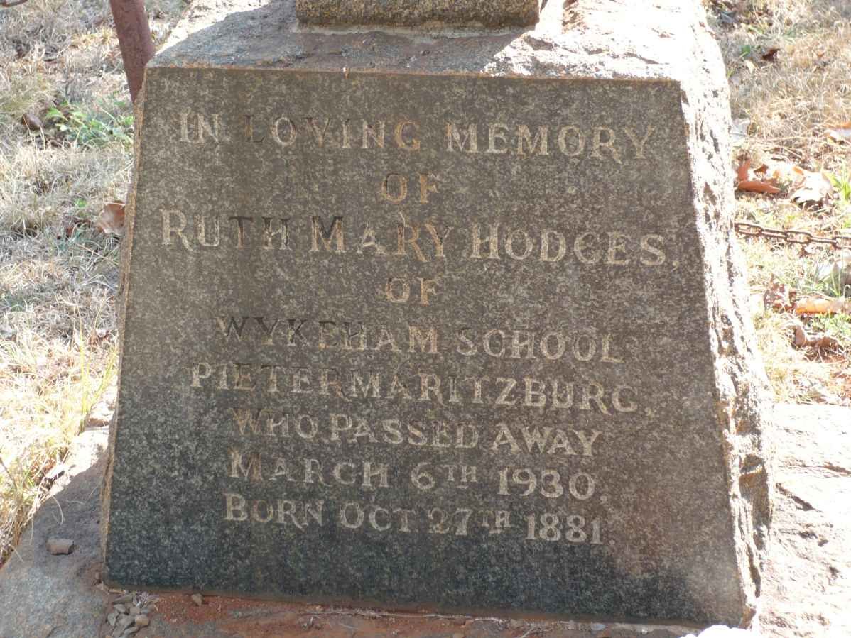 HODGES Ruth Mary 1881-1930