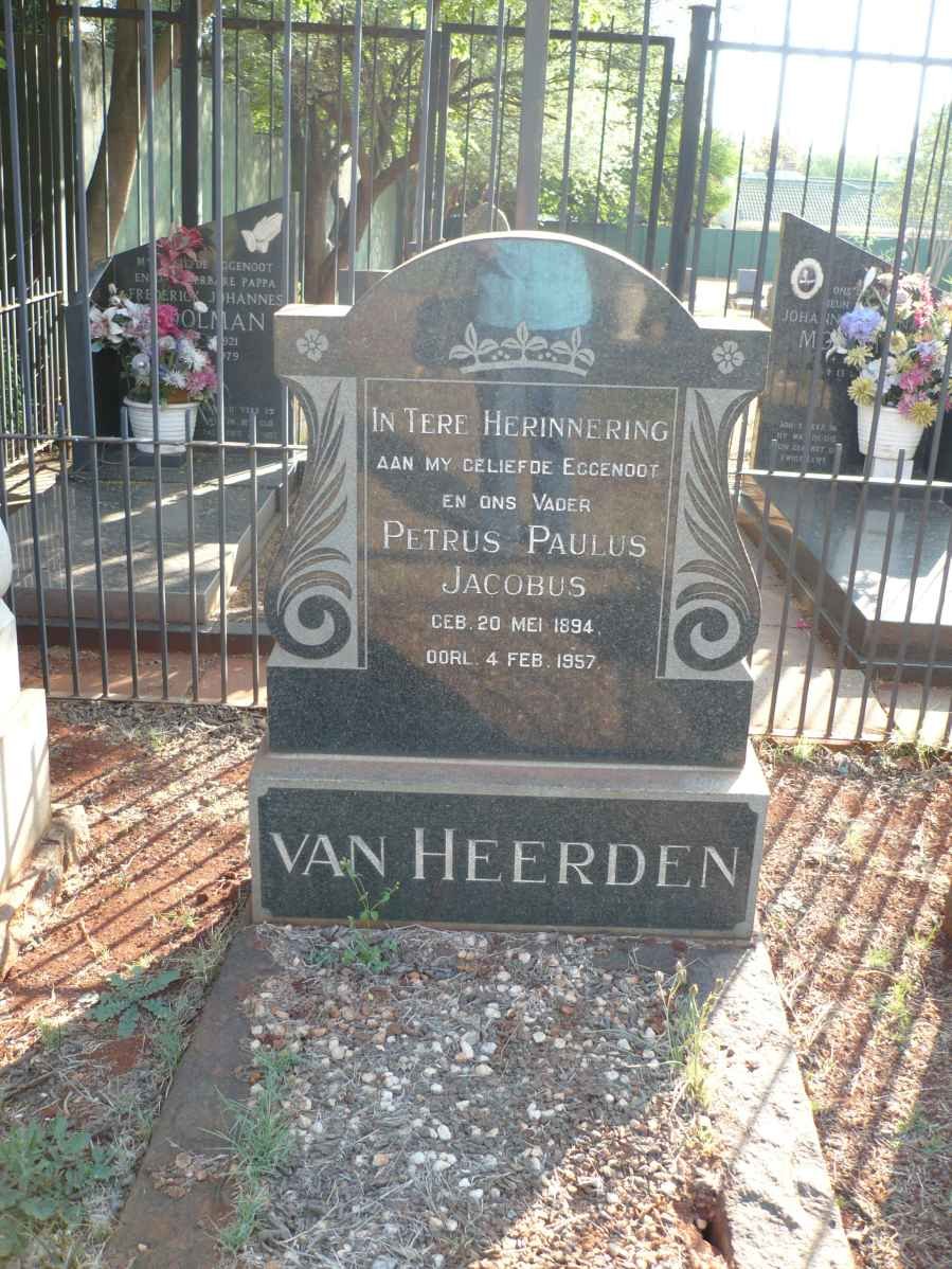 HEERDEN Petrus Paulus Jacobus, van 1894-1957