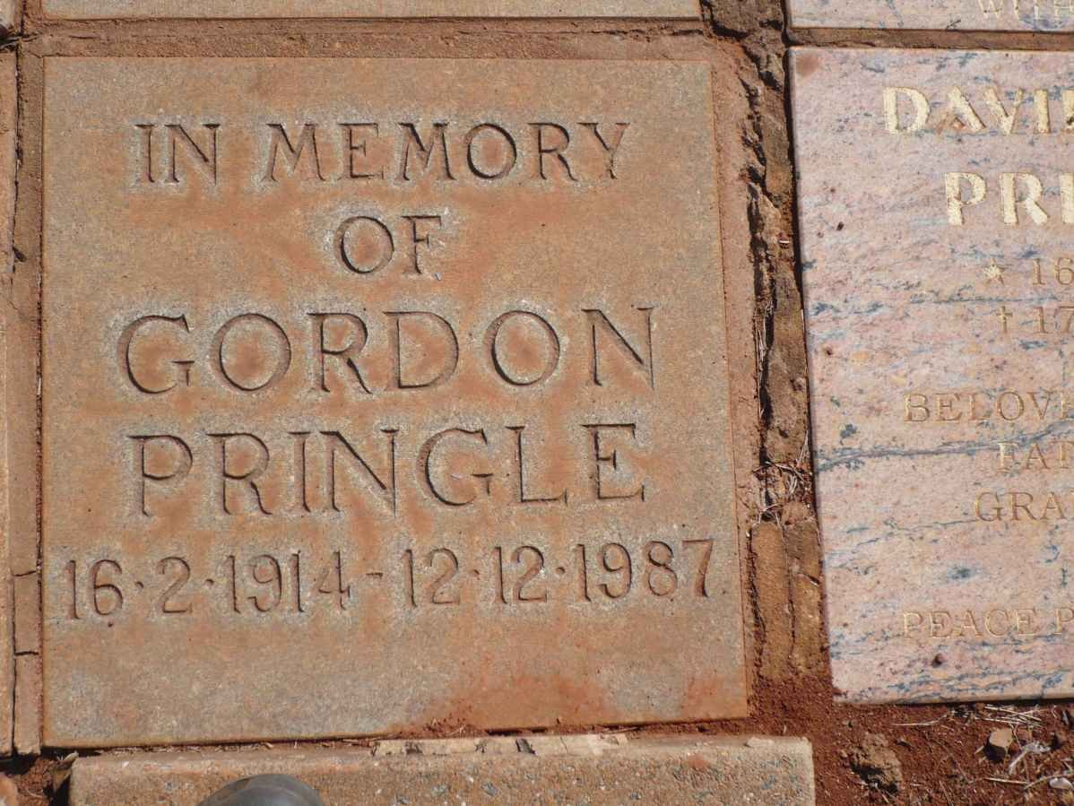PRINGLE Gordon 1914-1987