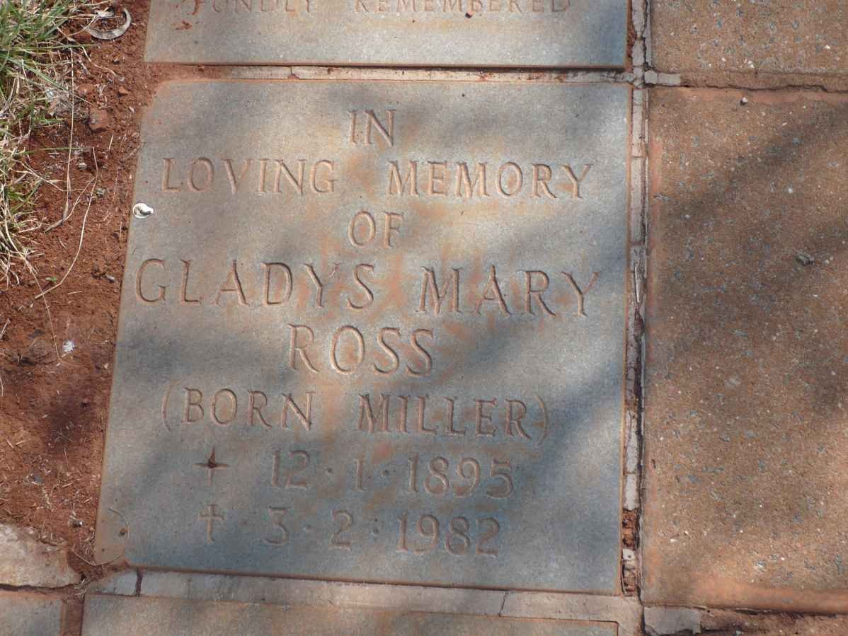 ROSS Gladys Mary nee MILLER 1895-1982