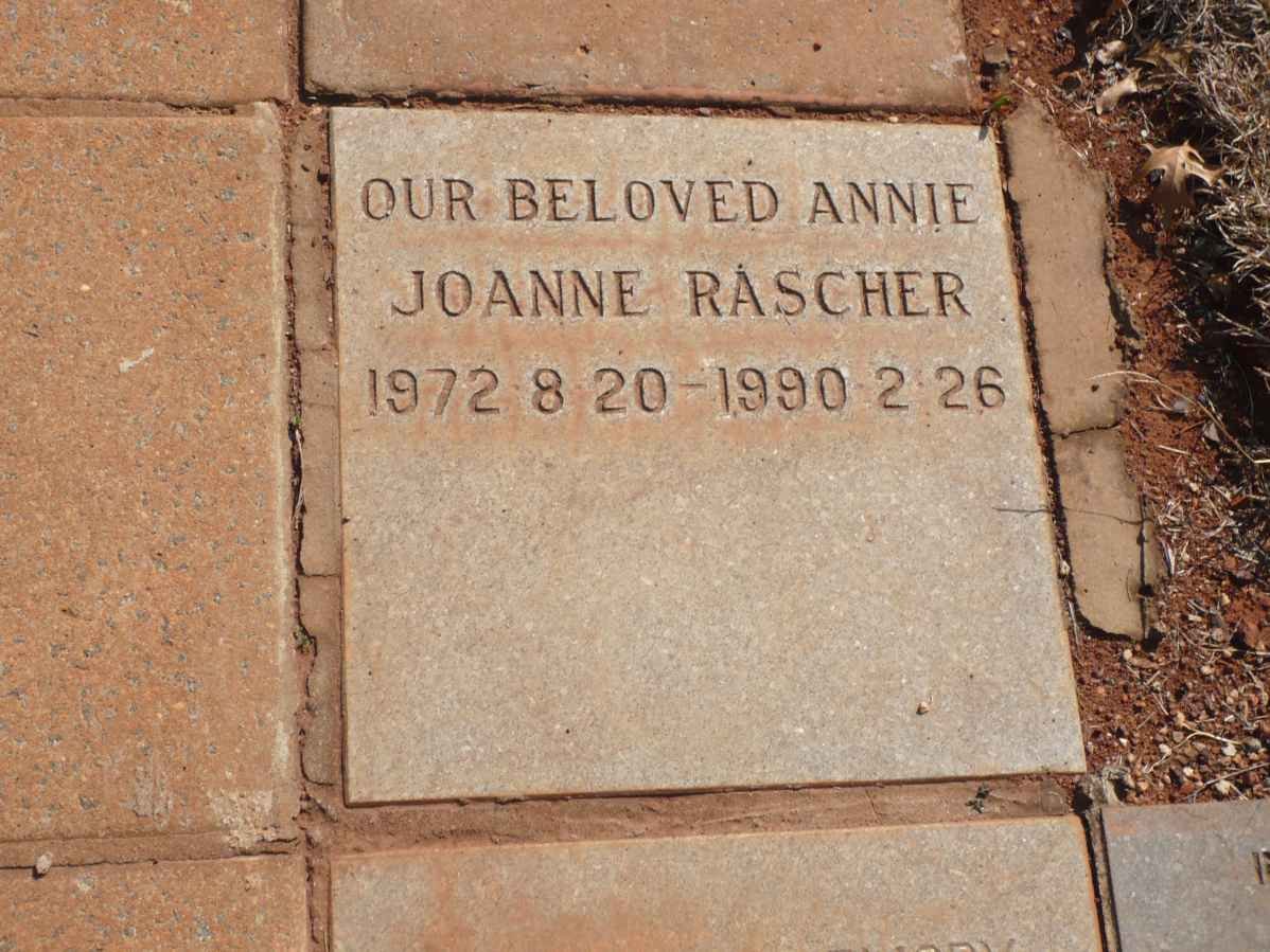 RASCHER Annie Joanne 1972-1990
