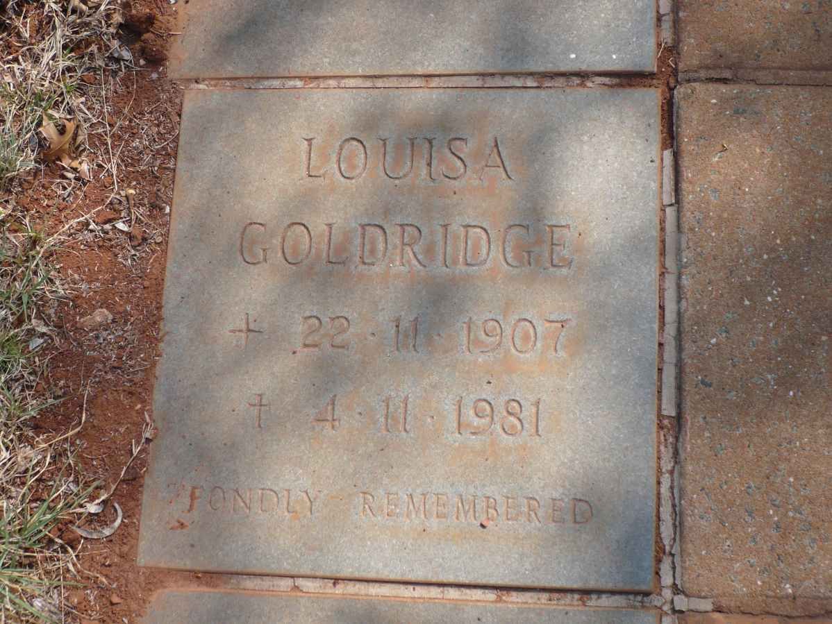 GOLDRIDGE Louisa 1907-1981
