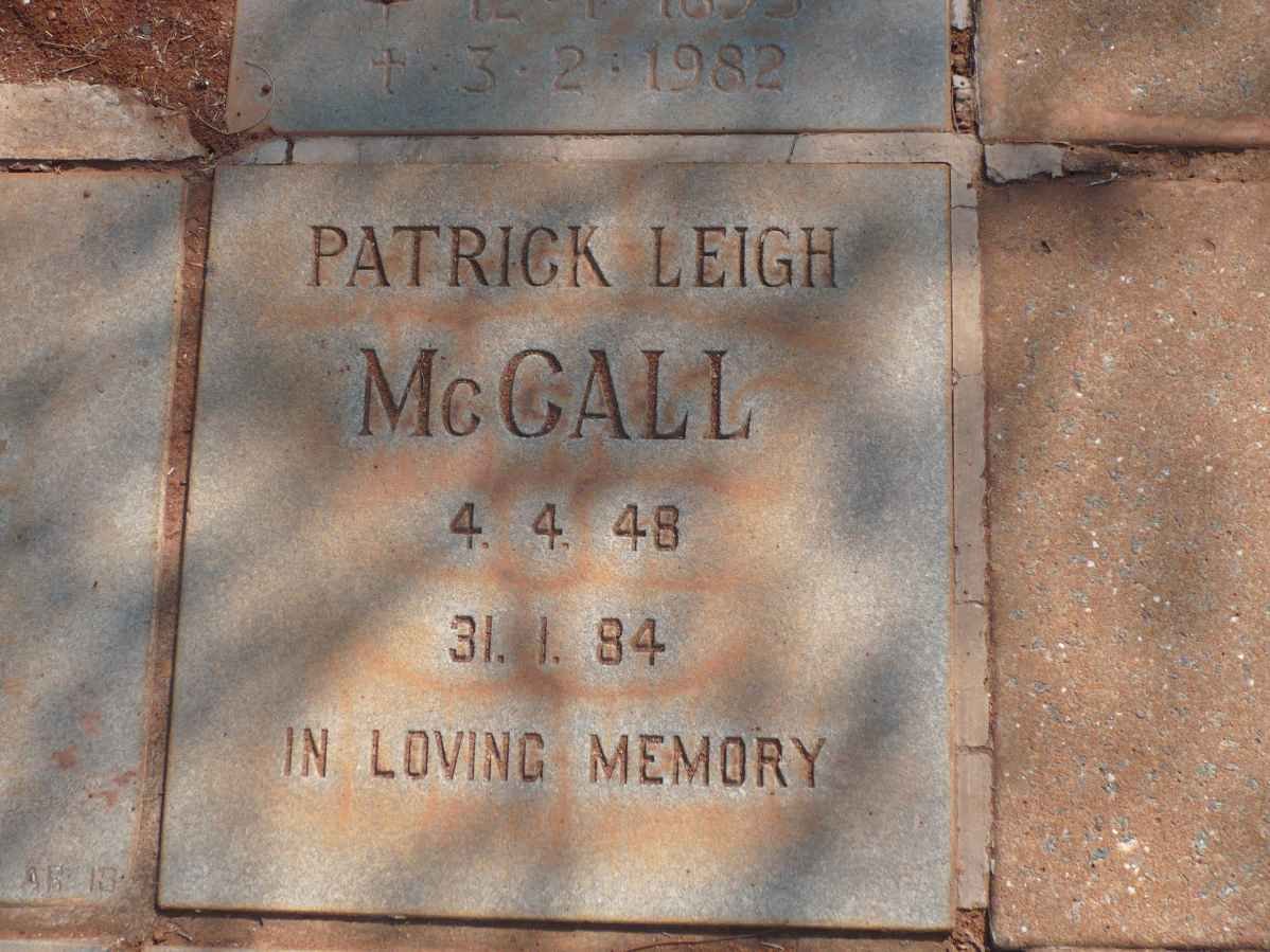 McCALL Patrick Leigh 1948-1984