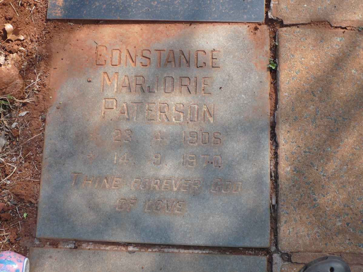 PATERSON Constance Marjorie 1905-1970