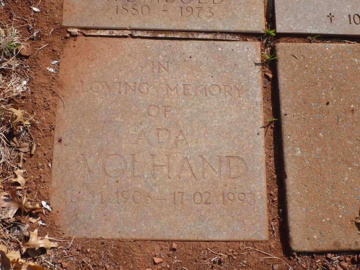 VOLHAND Ada 1906-1993