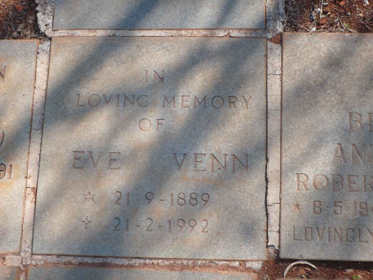 VENN Eve 1889-1992