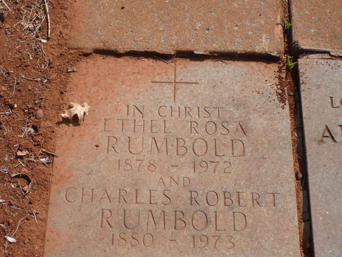 RUMBOLD Charles Robert 1880-1973 &amp; Ethel Rosa 1878-1972