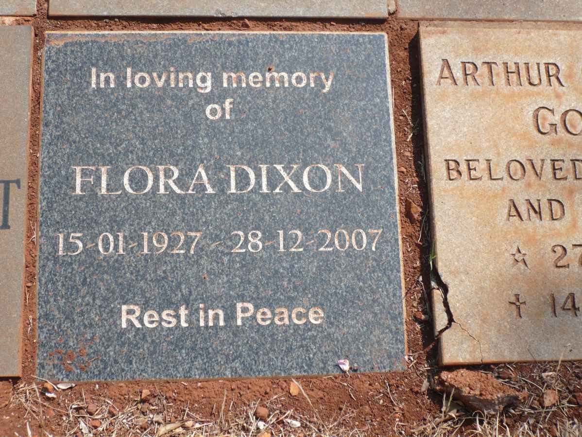 DIXON Flora 1927-2007