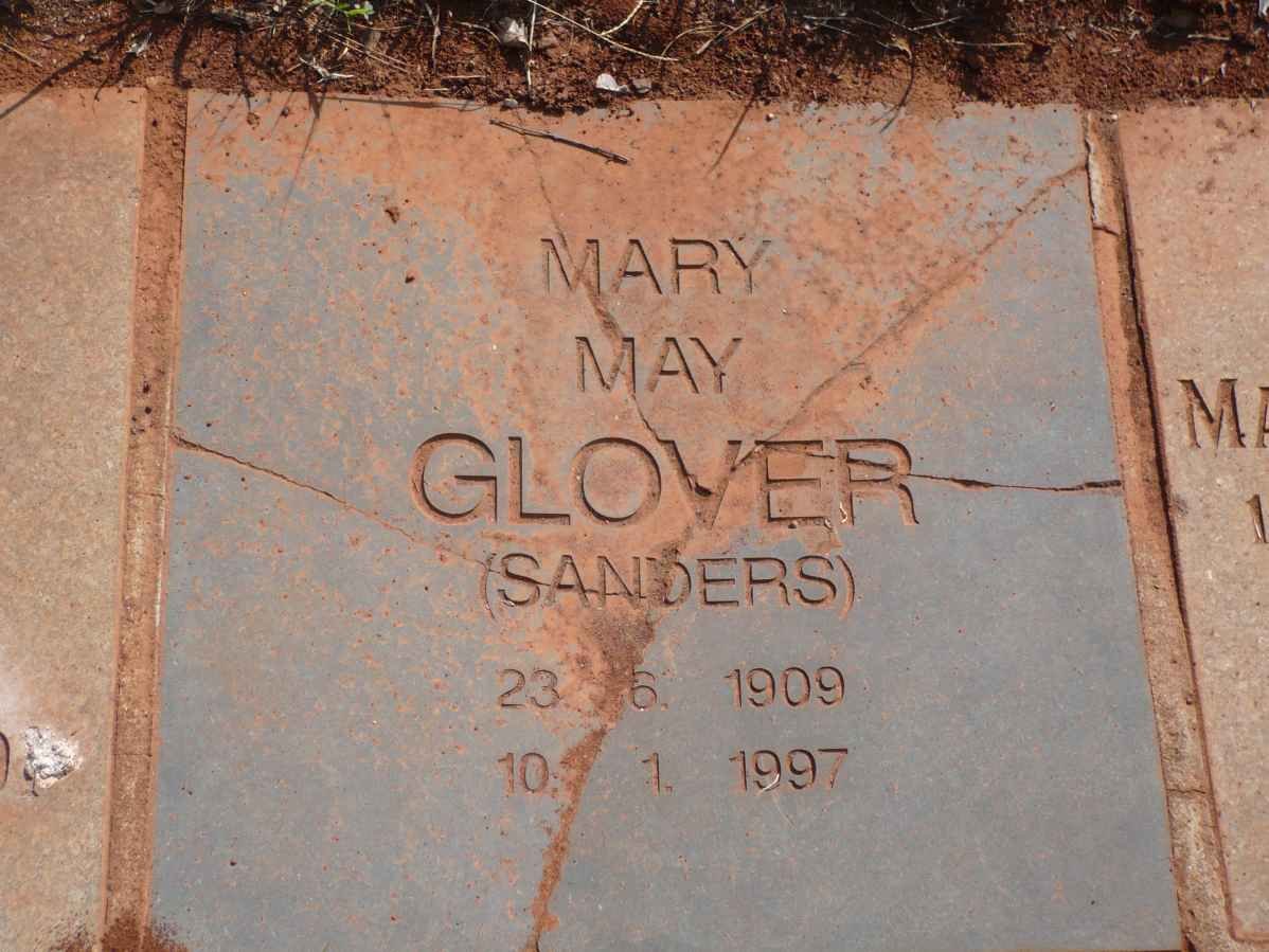 GLOVER Mary May nee SANDERS 1909-1997