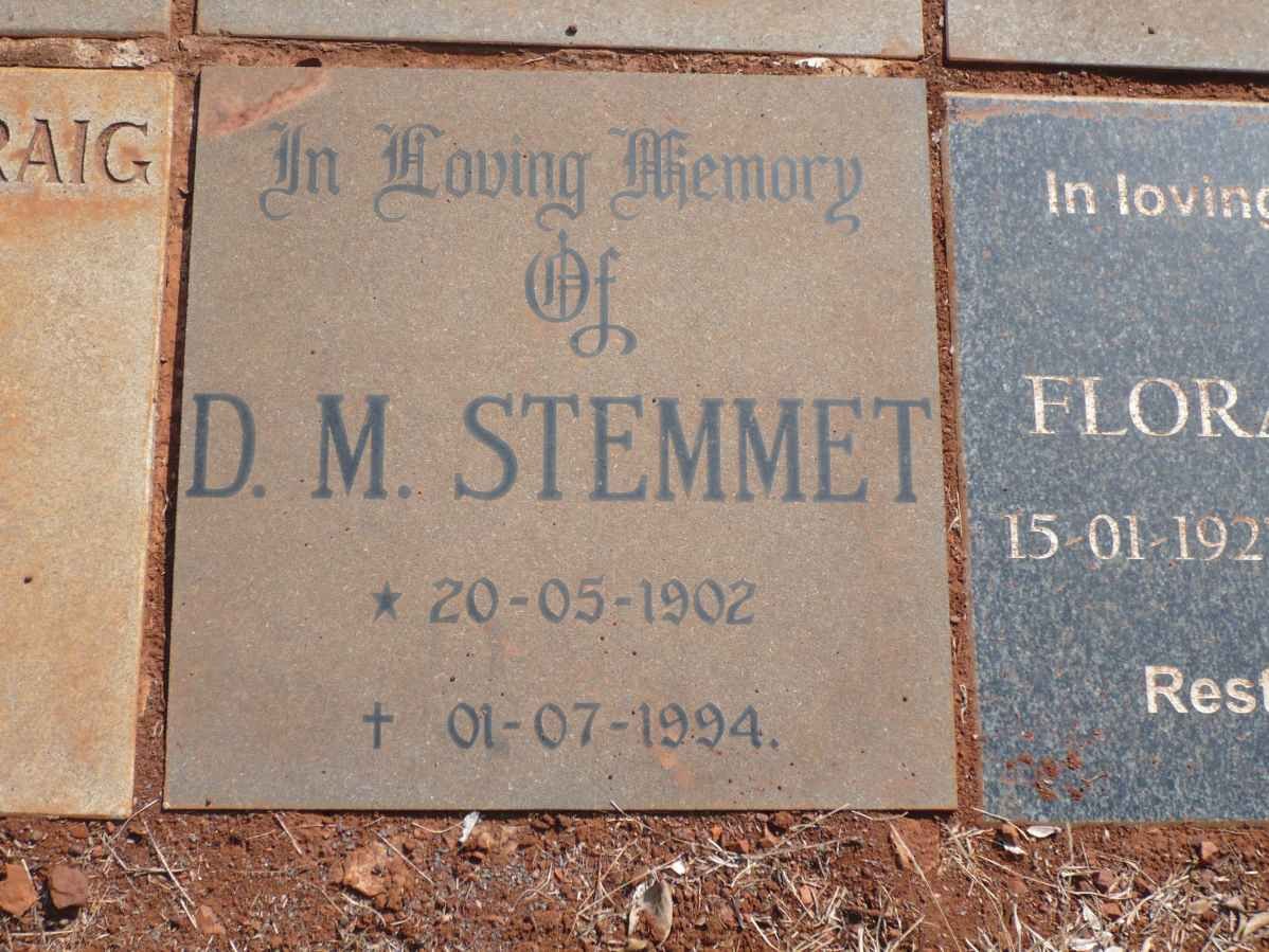 STEMMET D.M. 1902-1994