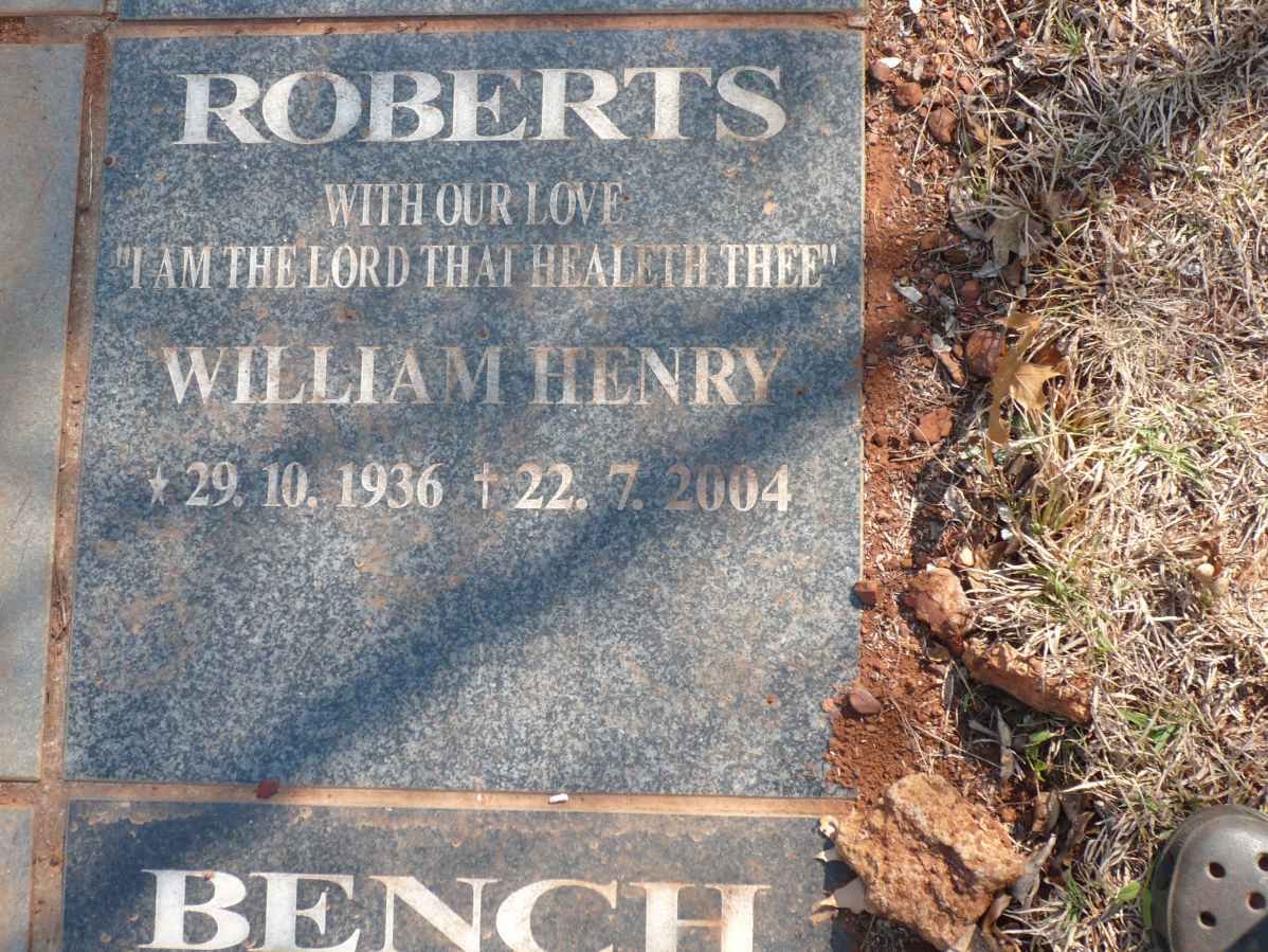 ROBERTS William Henry 1936-2004