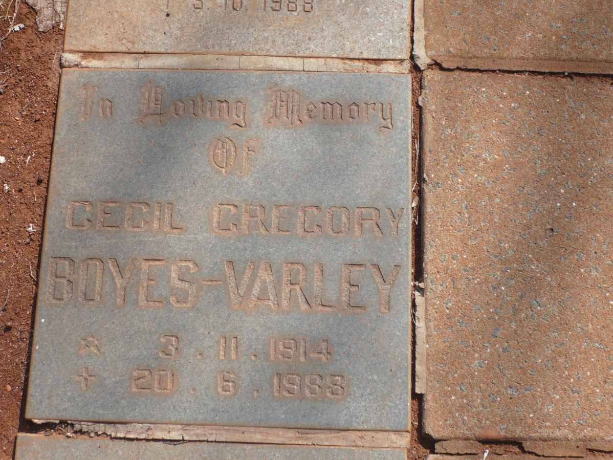VARLEY Cecil Gregory, Boyes 1914-1988