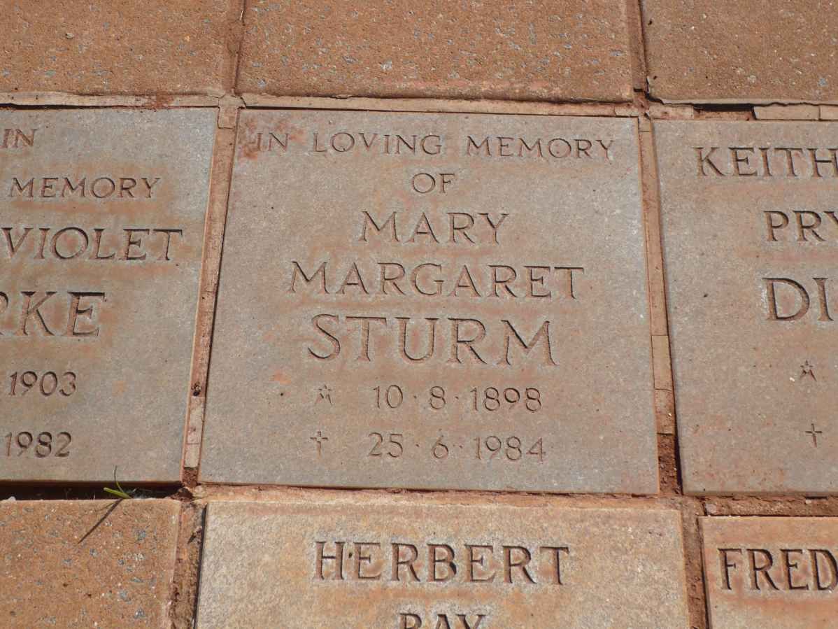 STURM Mary Margaret 1898-1984