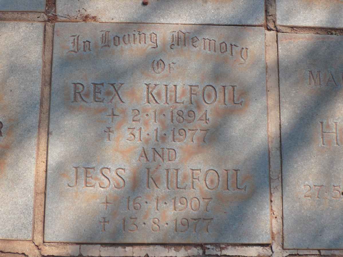KILFOIL Rex 1894-1977 &amp; Jess 1907-1977