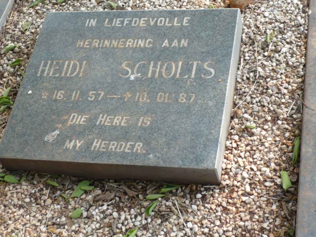 SCHOLTS Heidi 1957-1987