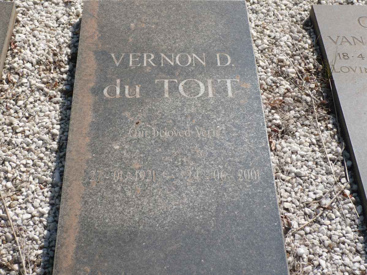 TOIT Vernon D., du 1921-2001