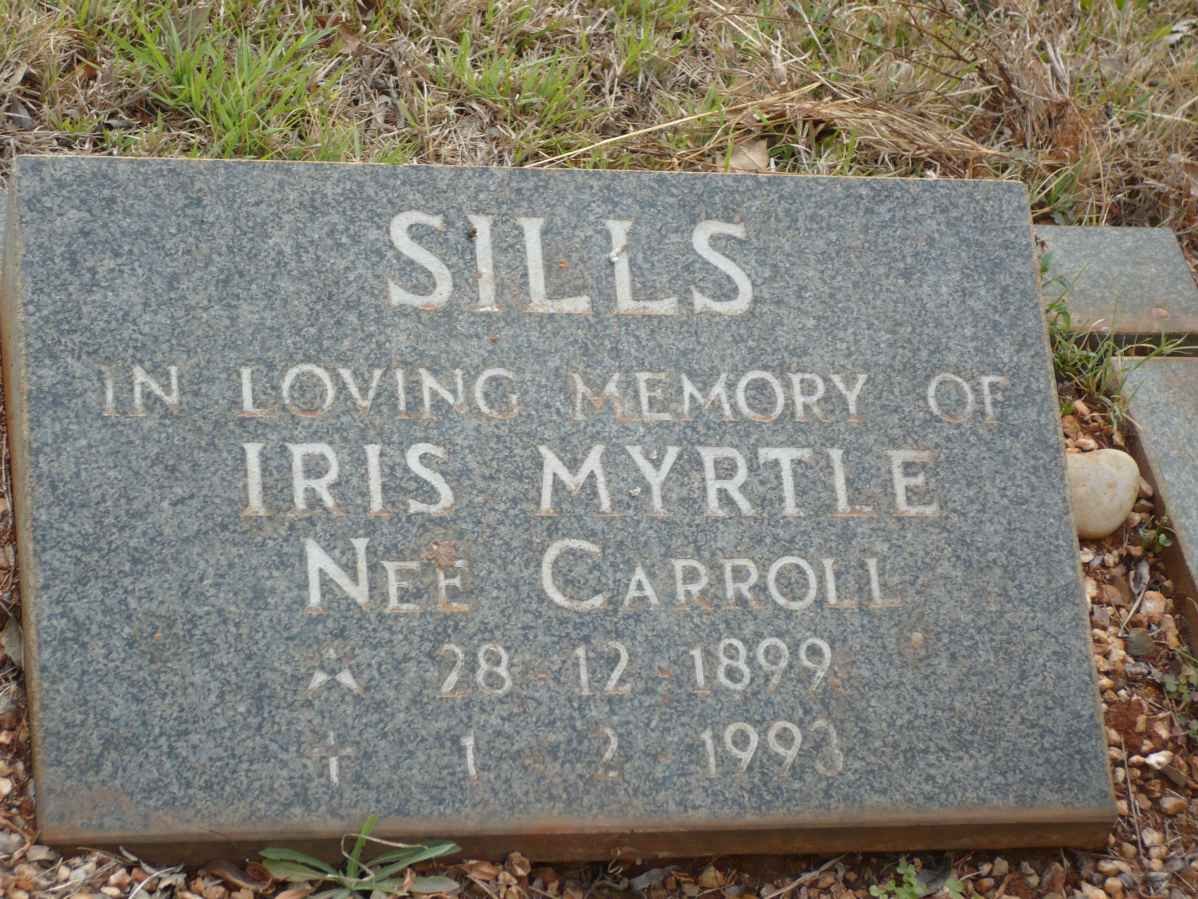 SILLS Iris Myrtle nee CARROLL 1899-1993