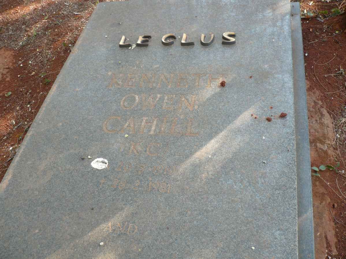 CLUS Kenneth Owen Cahill, le 1910-1981