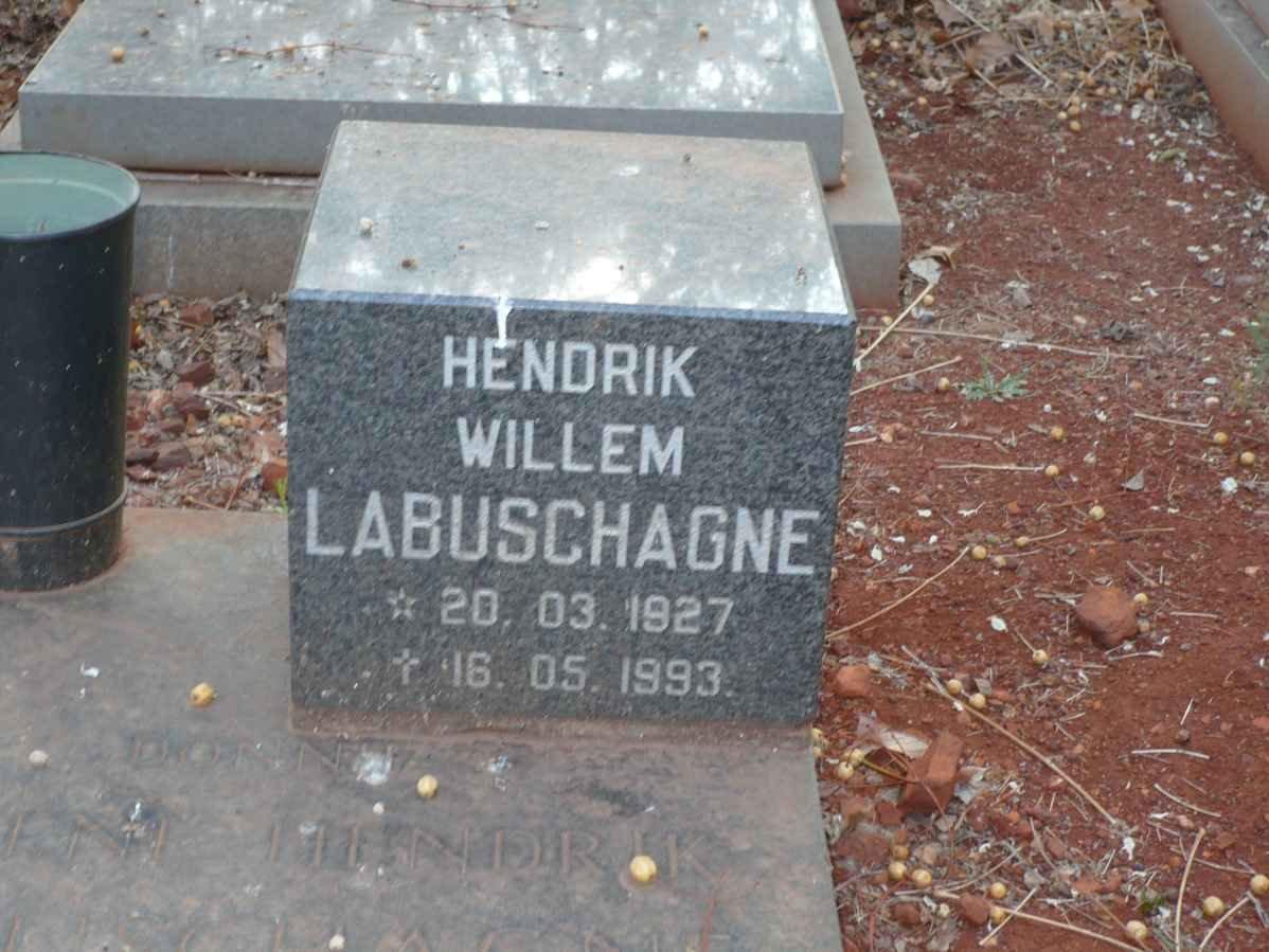 LABUSCHAGNE Hendrik Willem 1927-1993