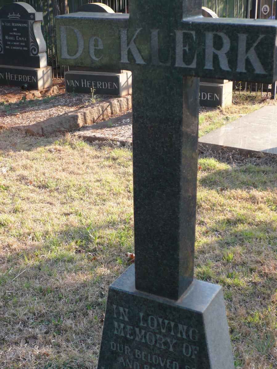 KLERK Louis Jacques, de 1969-1981