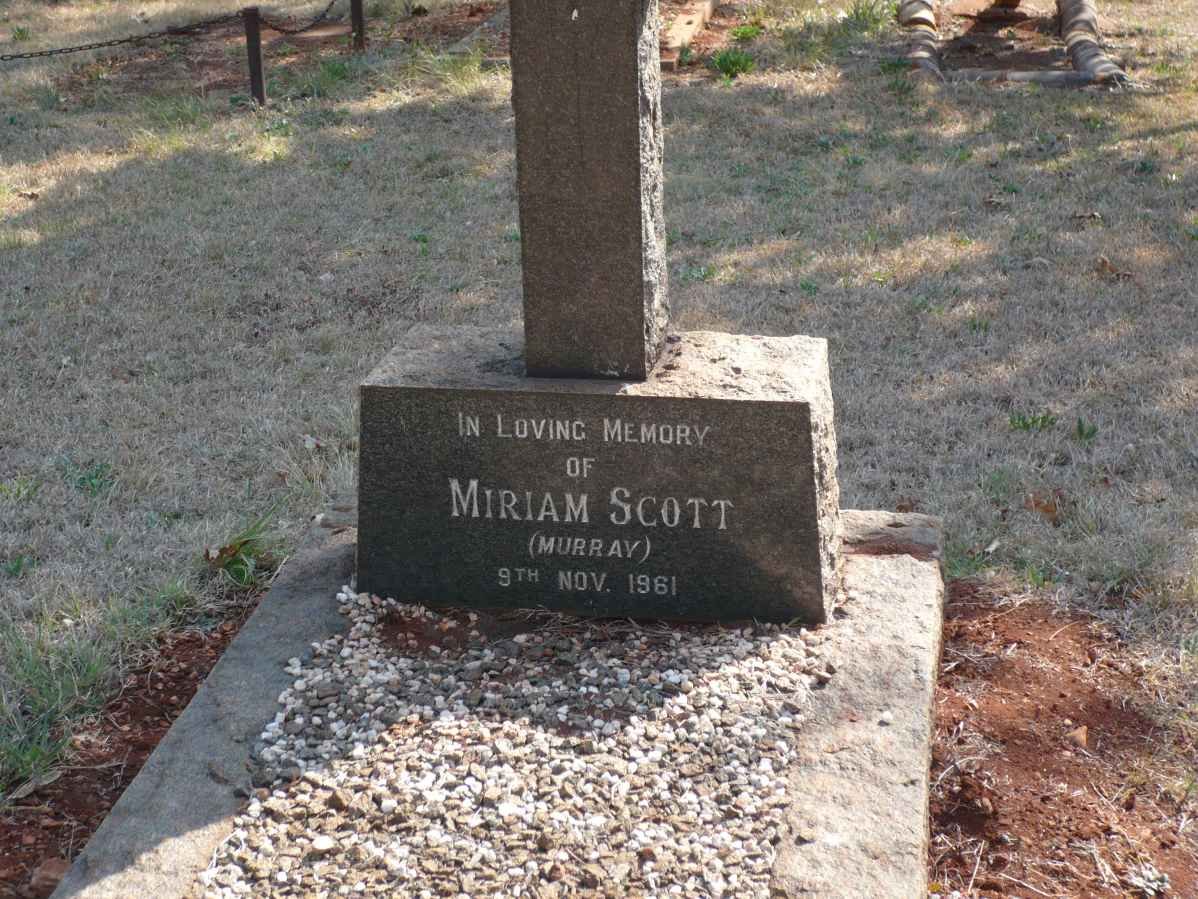 SCOTT Miriam nee MURRAY -1961