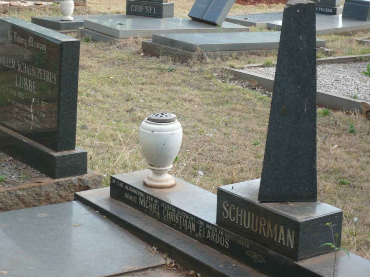 SCHUURMAN Michiel Christiaan Alardus 1920-1975