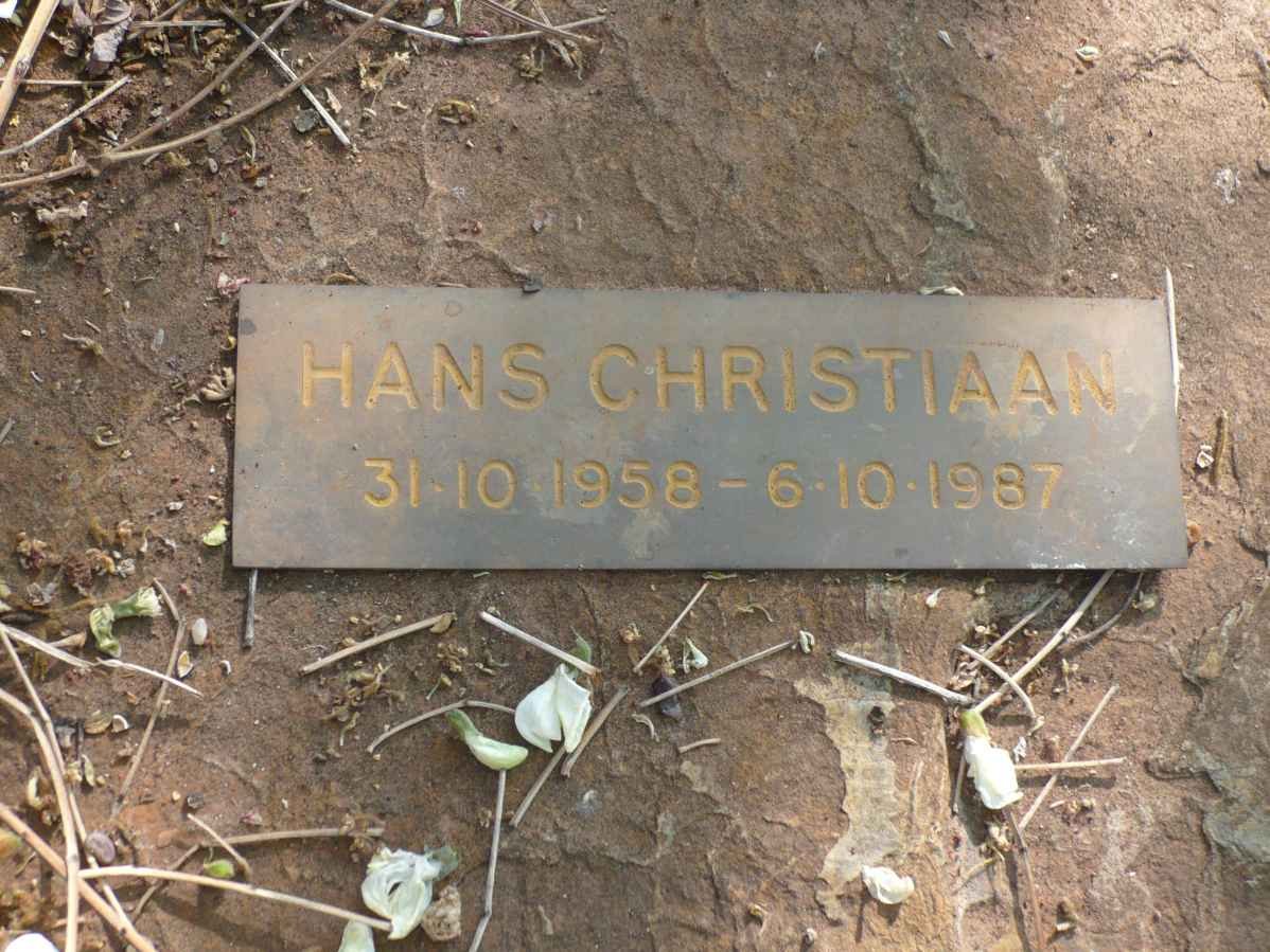 VAN DER VEGTE  Hans Christiaan 1958-1987